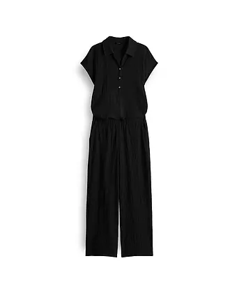 OPUS | Jumpsuit MELTI POLO | schwarz